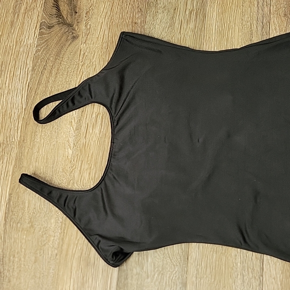 SPANX Bodysuit Shapewear Women's Large Black Straps Mid Thigh Tummy Control - Picture 10 of 10